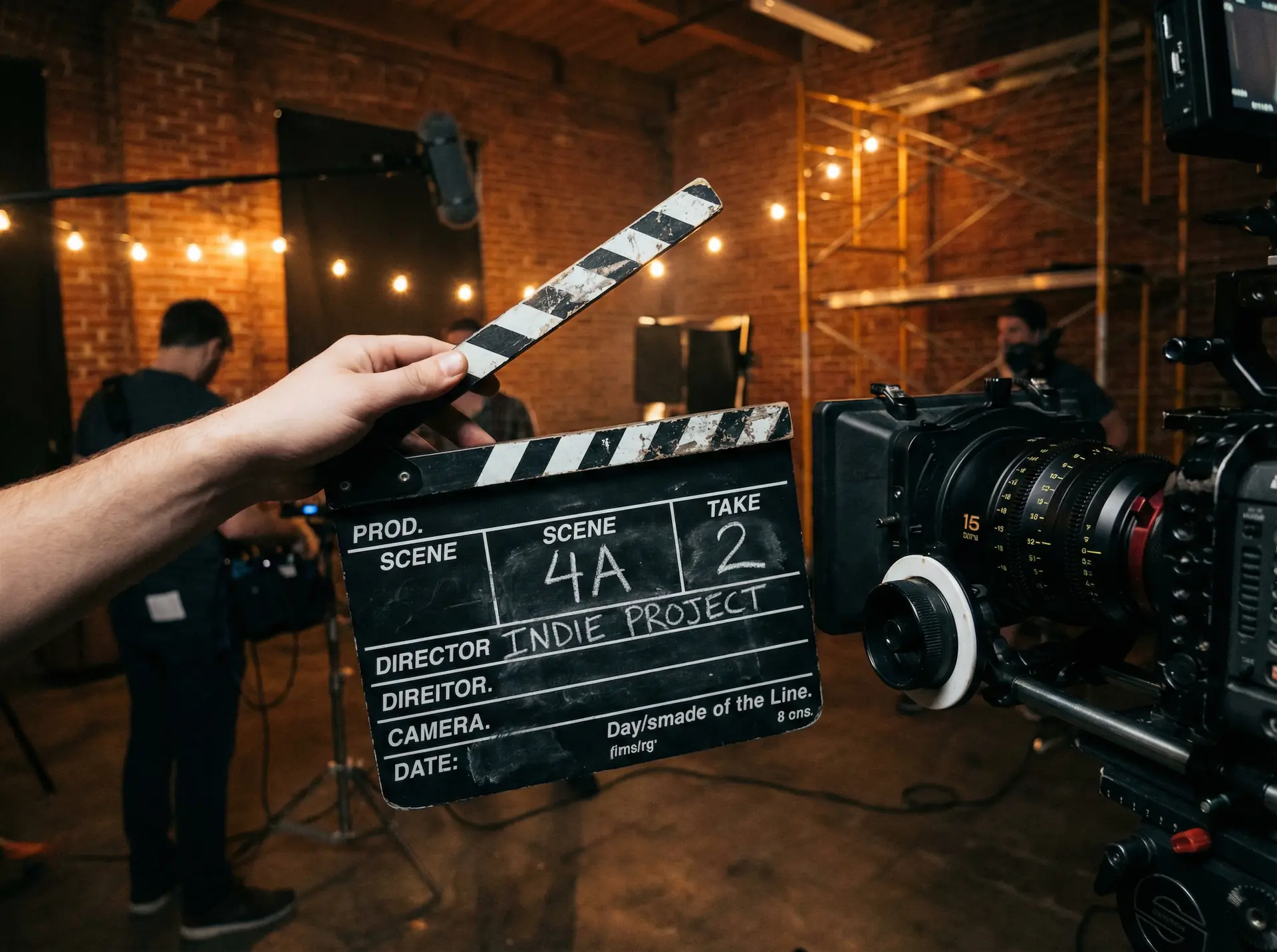 尤物视频 独立电影场记板特写